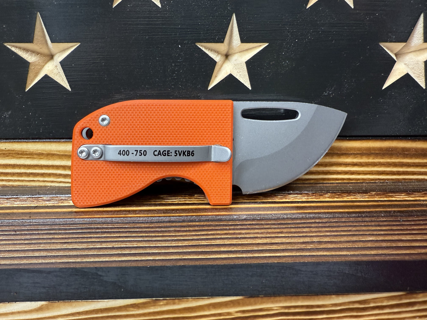D2 Stub 2.0 Knife - Titanium Frame Lock & (( Orange G10 )) by Maratac® 🔥 New 🔥
