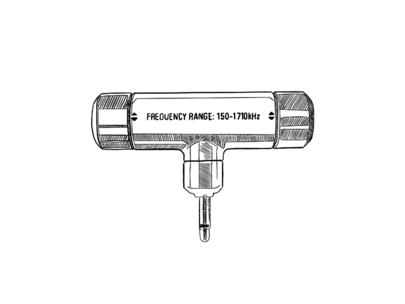 AM Ferrite Swivel Antenna For GP-5 SSB Radio - Organic Gray - CountyComm
