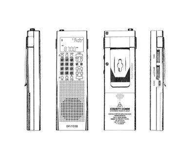 CountyComm GP-7 SSB ( GEN 5 - New For 2025  ) General Purpose Radio - Organic Gray! 🔥 New! 🔥